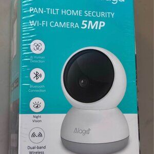 Indoor Camera, 4K , 360° Pan/Tilt Pet Camera, 2-Way Audio, Siren, Night Vision